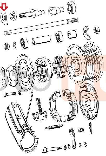 Chain tensioner tomos apn big hole