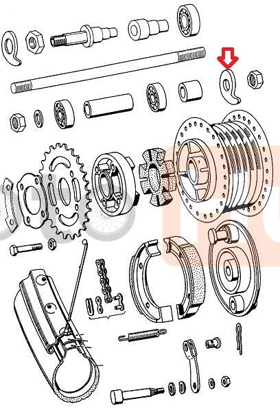 Chain tensioner tomos apn little hole