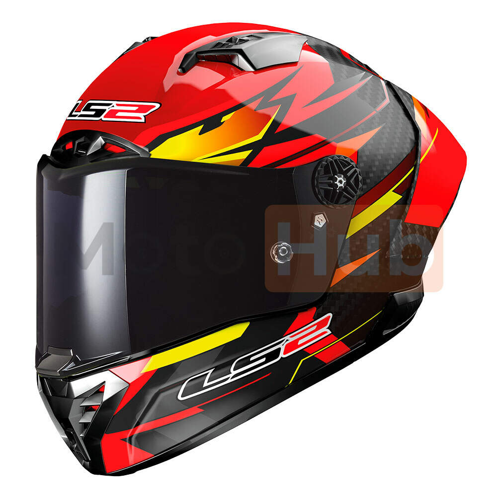 Kaciga LS2 Full Face FF805 THUNDER CARBON GP AERO FIRE crveno crna L