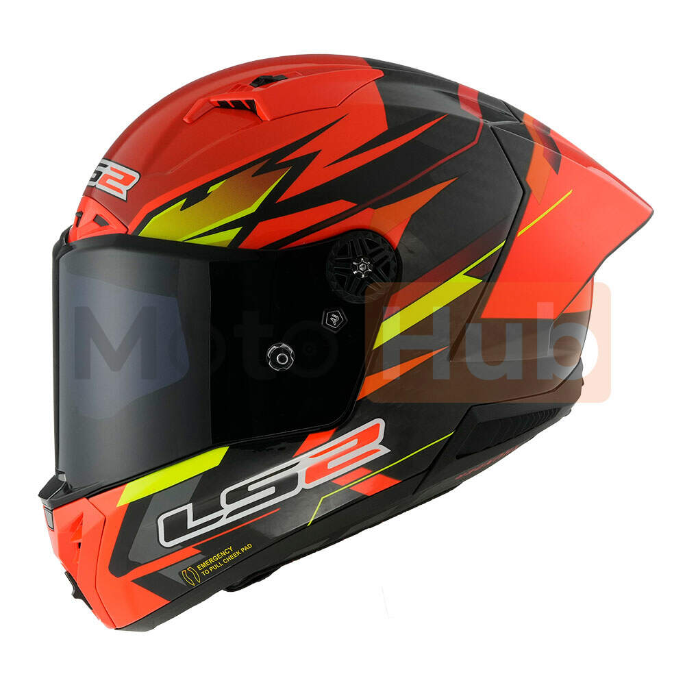 Kaciga ls2 full face ff805 thunder carbon gp aero fire crveno crna l