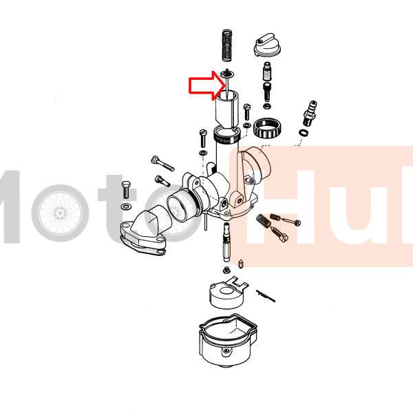 Needle throttle valve imt506. tomos bt bing