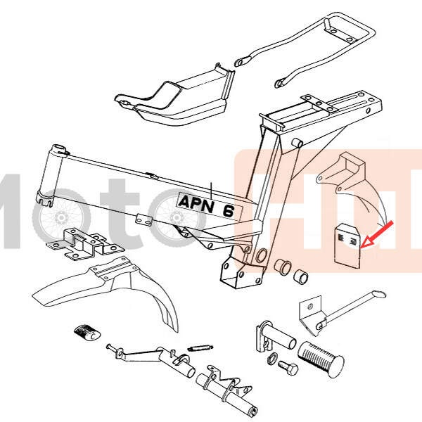 Nosac tablice metalni tomos