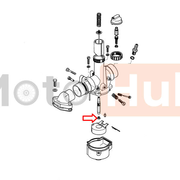 Jet tomos bt50 bing bottom dia 0.72 mm