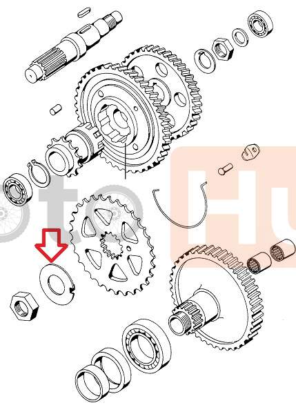 Protective plate front sprocket tomos a3 a35 a5