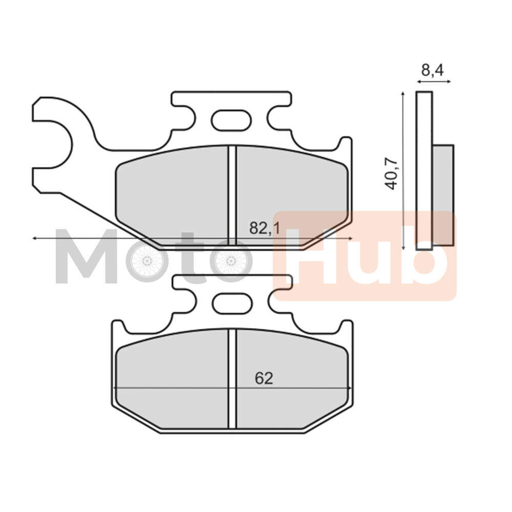 Disk plocice Suzuki LT-A KINGQUAD 450-750 2007-2012 RMS