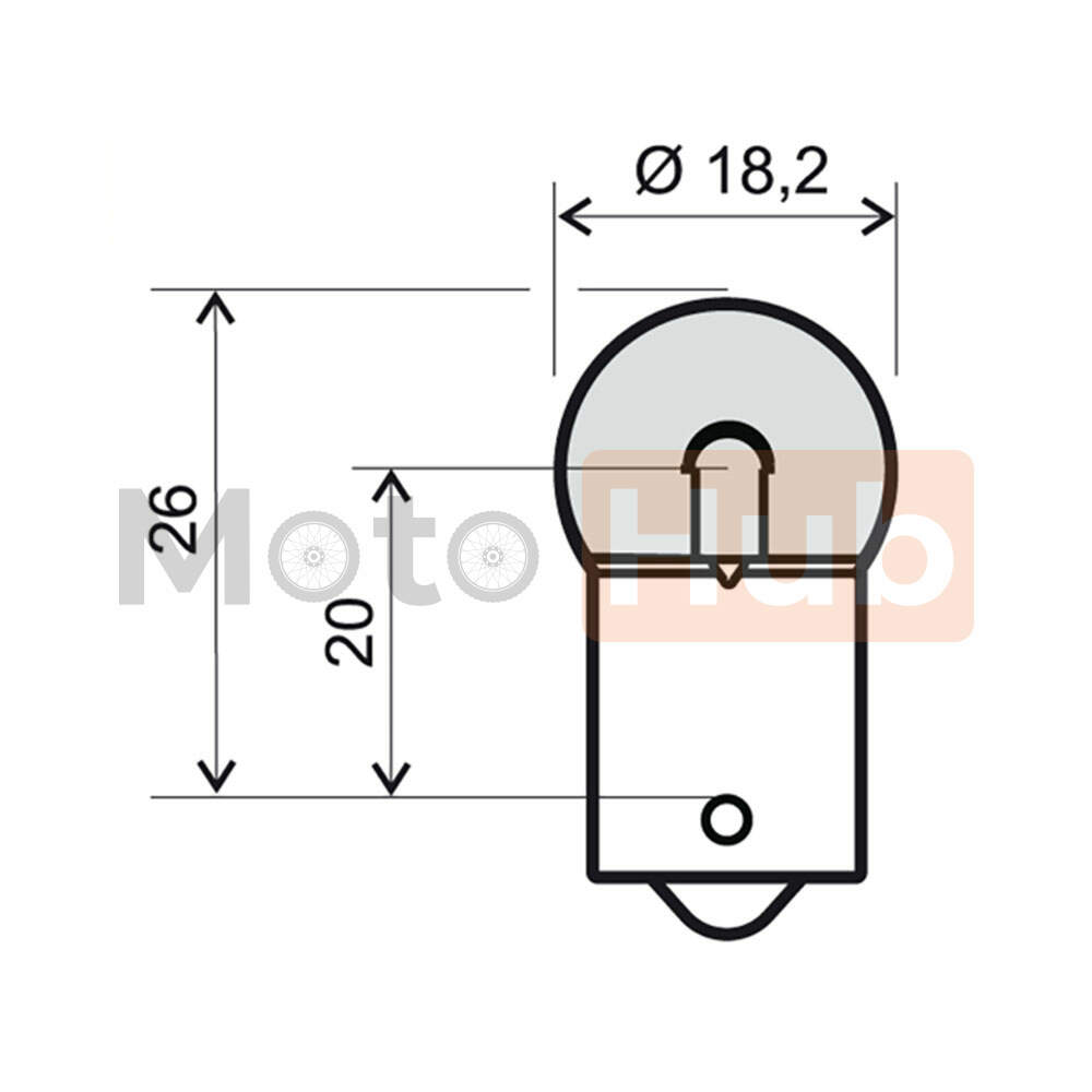 Sijalica 12V 10W zuta RMS