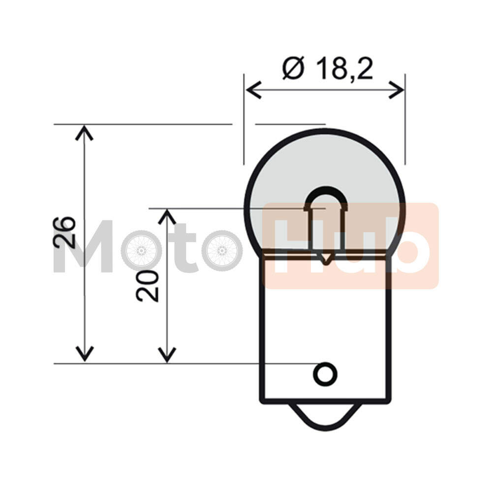 Sijalica 12V 10W BA15S G18 RMS