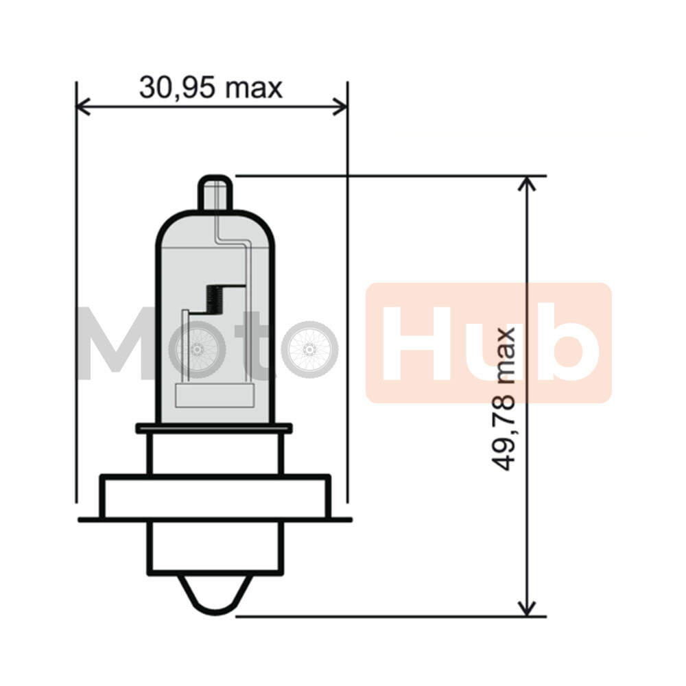 Sijalica 12V 15W P26S RMS