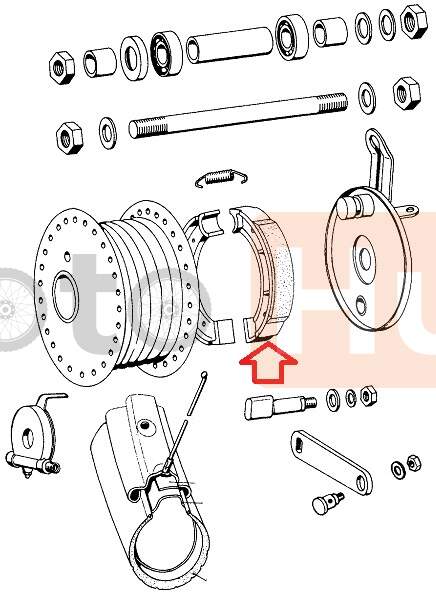 Brake shoes tomos a3 serbia