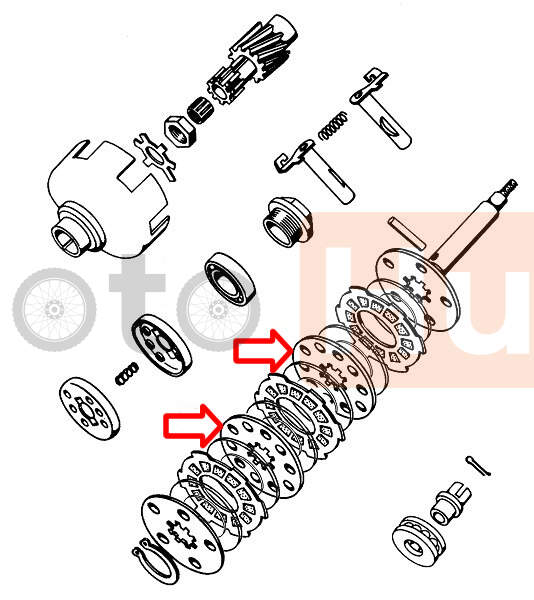 Clutch disc tomos apn middle