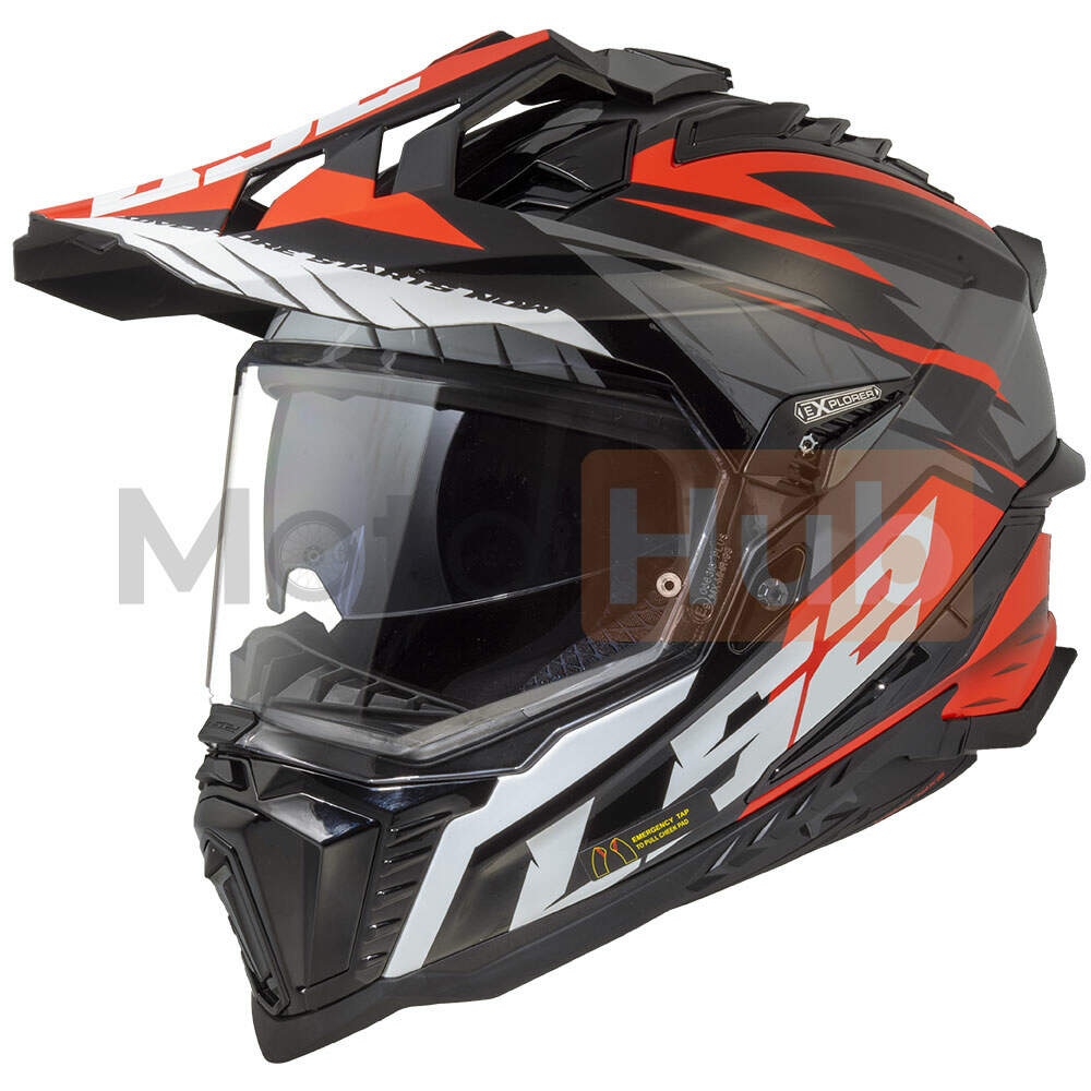 Kaciga LS2 Cross MX701 EXPLORER SPIRE crno titanium L