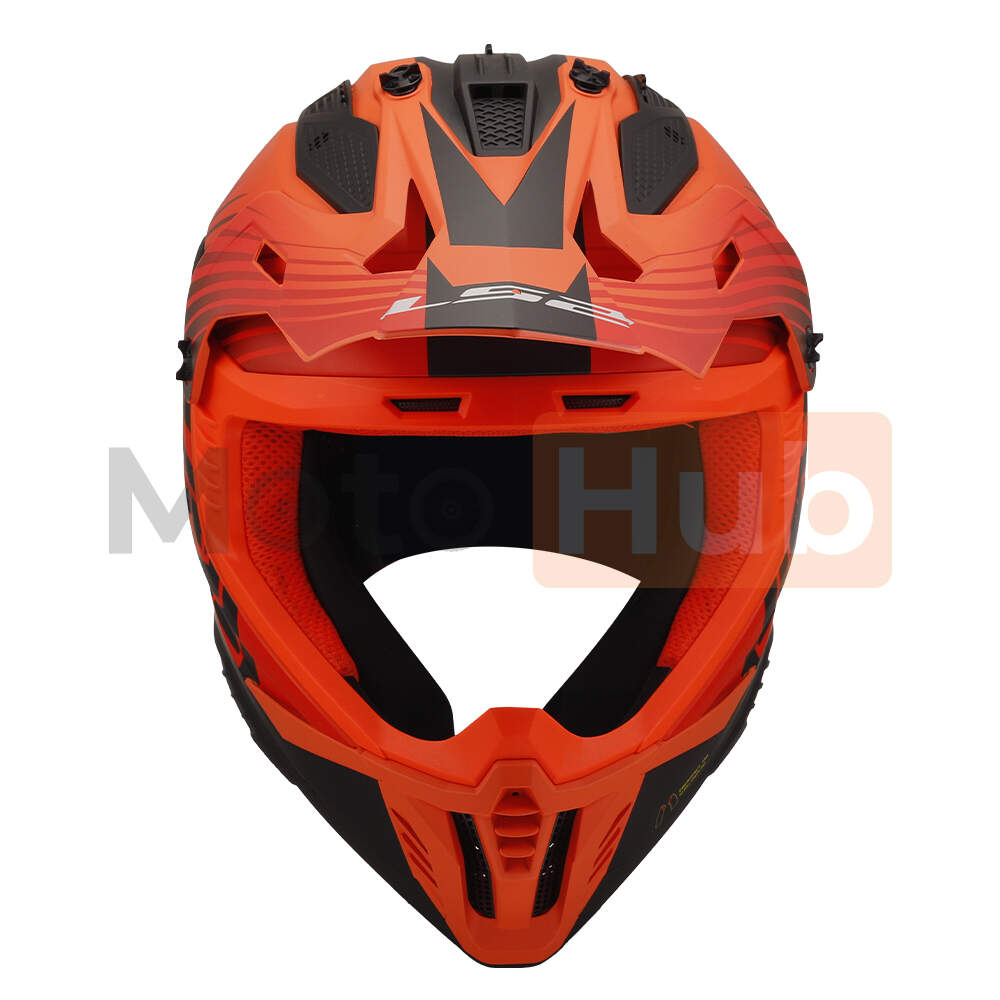 Kaciga ls2 cross mx708 fast ii duck narandzasto crvena xl