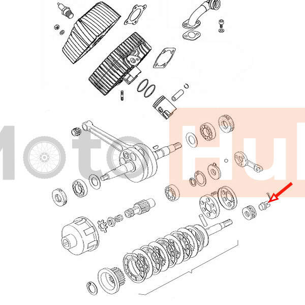 Nut clutch tomos apn6 new type