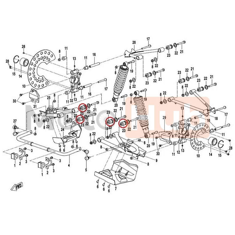 Silen blok cf moto 500/ 800 