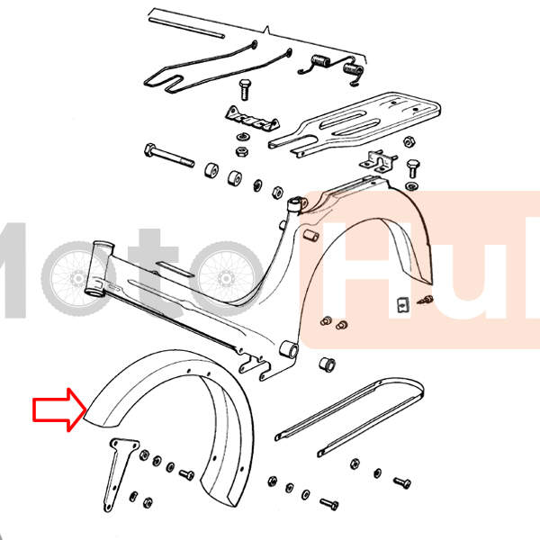 Front fender tomos apn 4 china