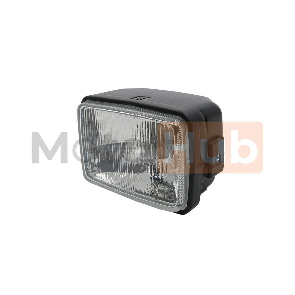 Headlight Tomos A3. APN cube with glass and bulb Saturnus or