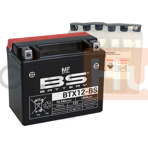 Akumulator BS 12V 10Ah gel BTX12-BS levi plus (150x87x130) 180A