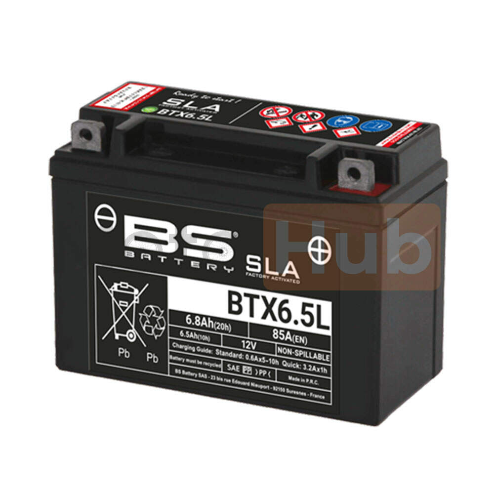 Akumulator BS 12V 6.5Ah BTX6.5L-FA desni plus (139x66x102) 85A