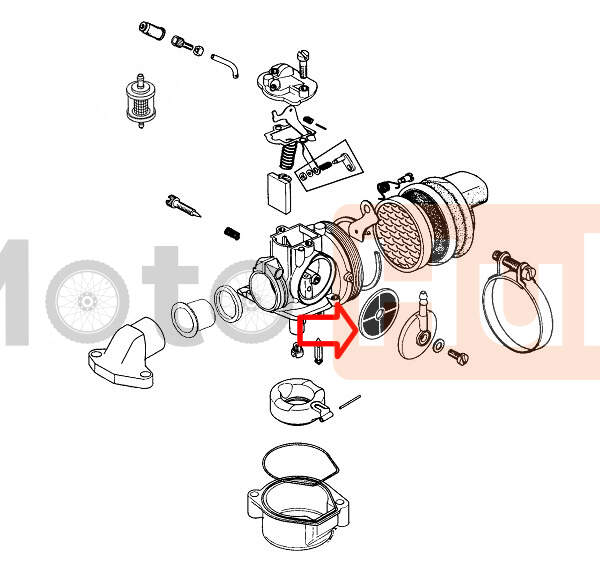 Fuel filter dellorto carburettortomos or