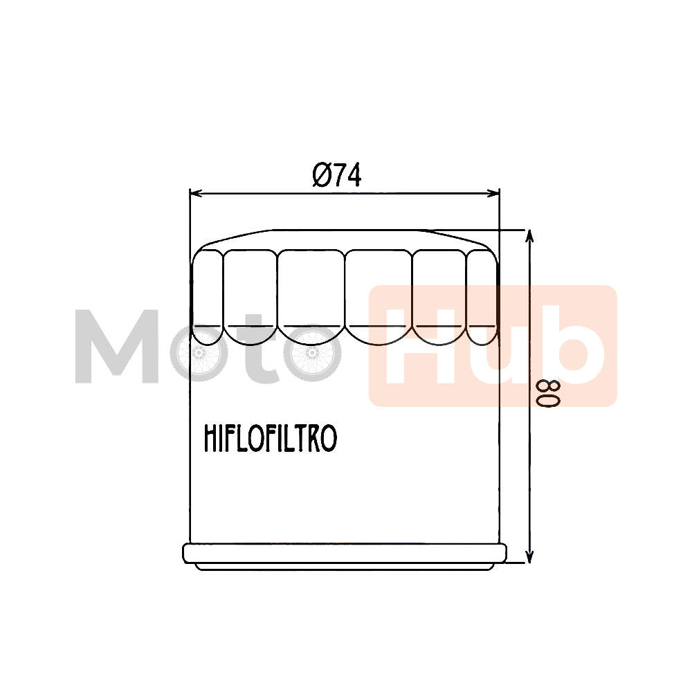 Oil filter hf740 hiflo yamaha marine