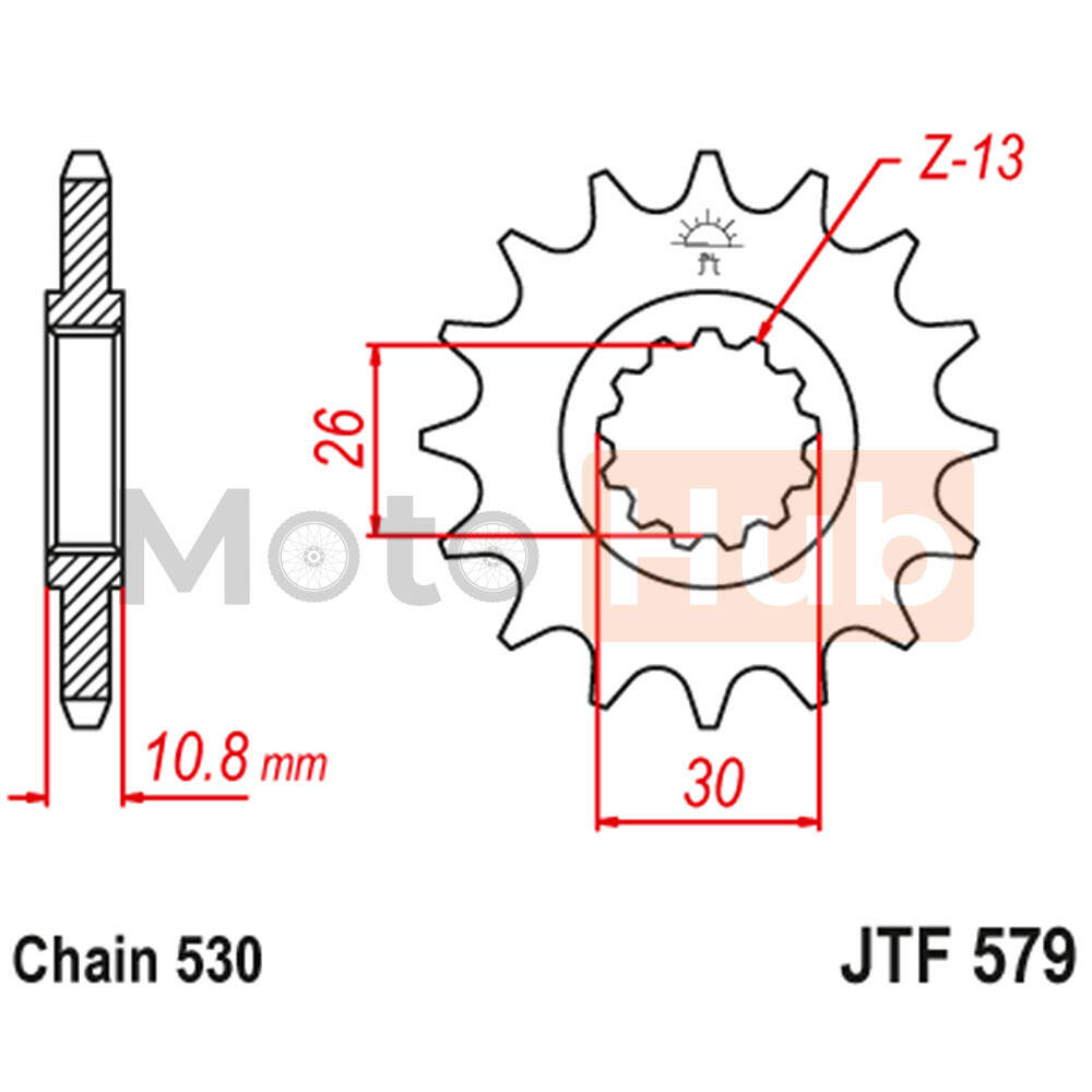 Lancanik prednji JT JTF579-16-50-35016 (50) 16 zuba