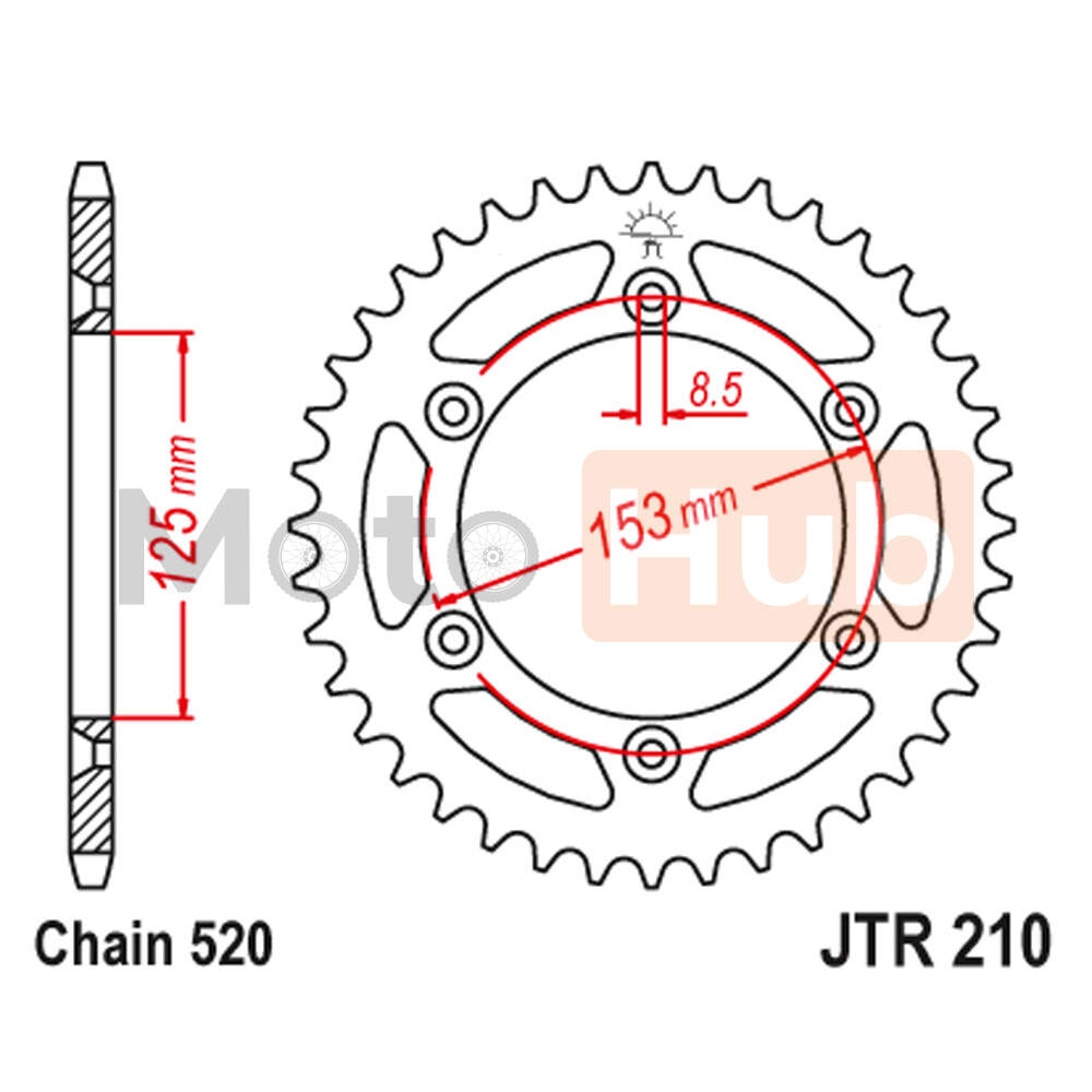 Lancanik zadnji JTR210-42 42 zuba