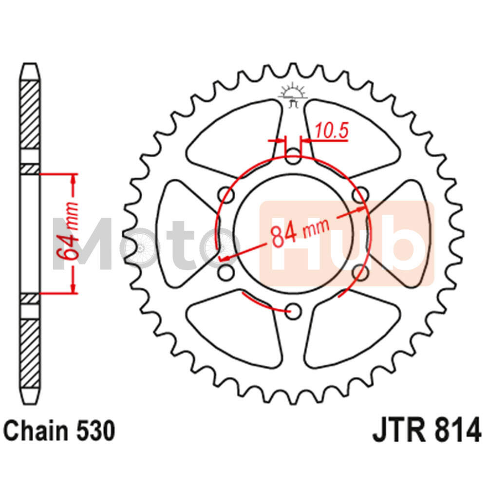 Lancanik zadnji JT JTR814-45 (530)45 zuba