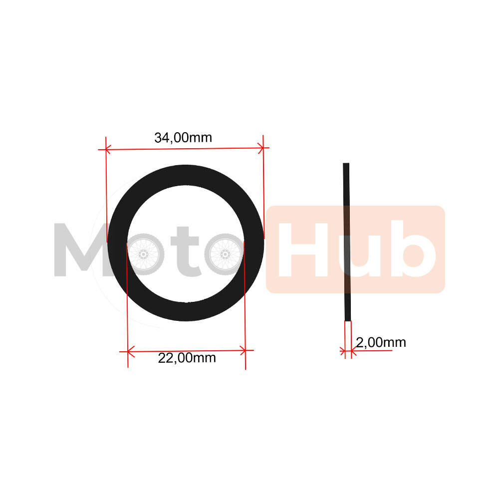 Clutch washer mz etz 2mm