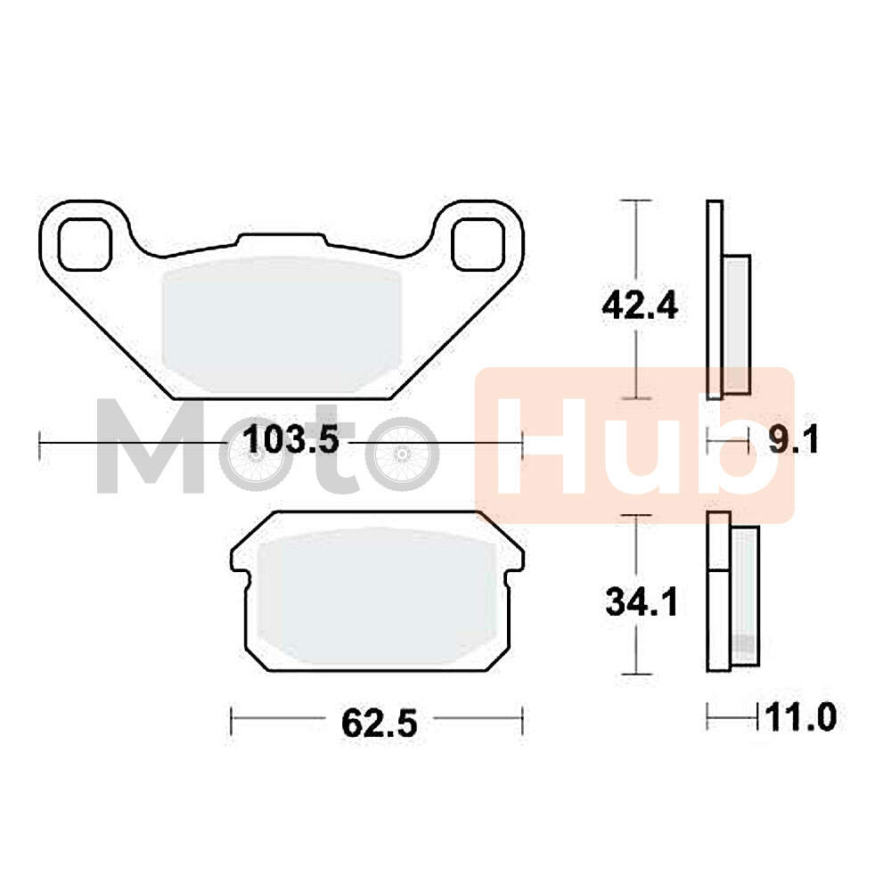 Disk plocice TRW MCB805SI ( SINTER )