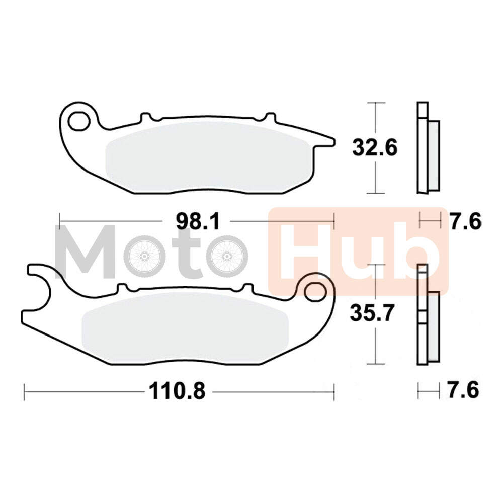 Disk plocice TRW MCB818 ( ORGANIC )