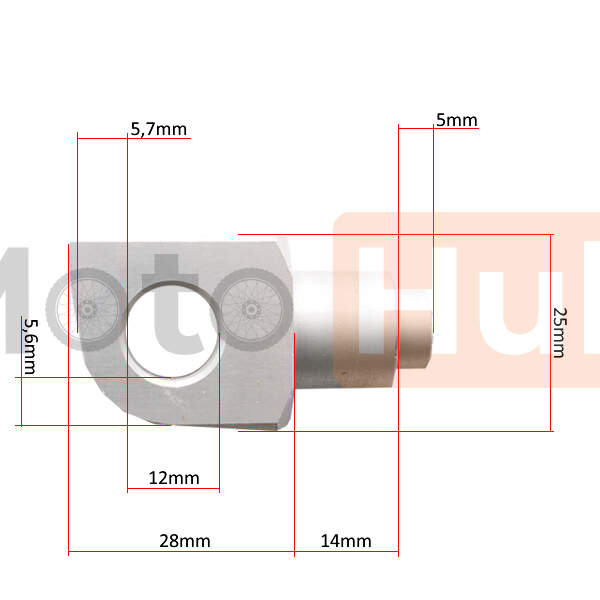 Footpegs holder trw mcf331(kawasaki zxr front)