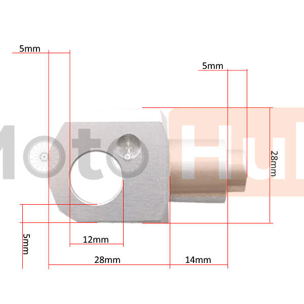 Footpegs holder TRW MCF340(Suzuki front and rear)