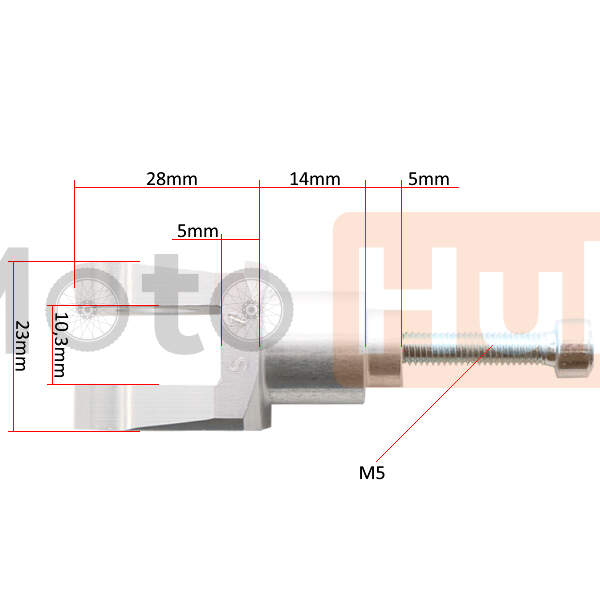 Footpegs holder trw mcf342(suzuki gsxr,sv front)