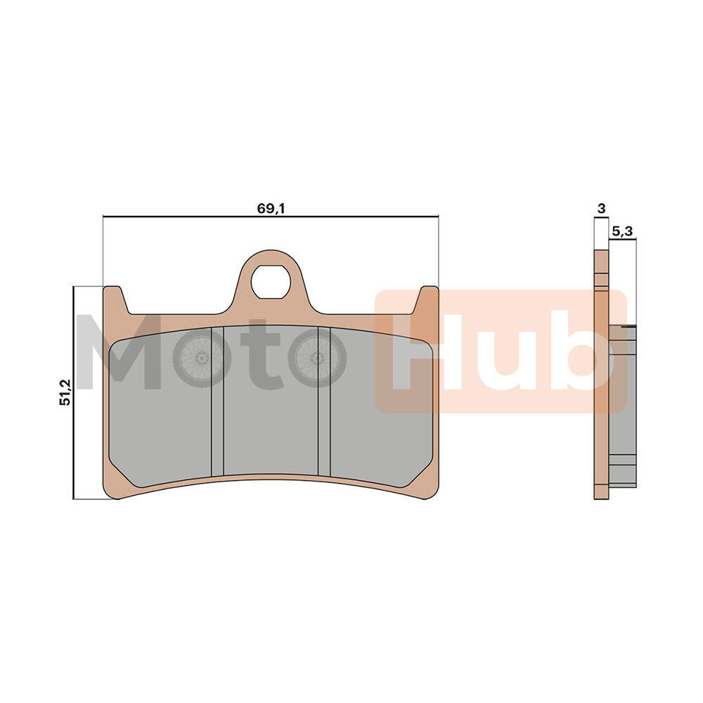 Disk plocice Malossi Yamaha T-Max 560 MHR sinter