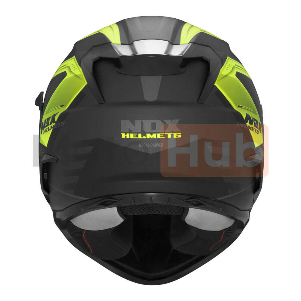 Kaciga nox full face sa naocarima n304 s carver matt black yellow l