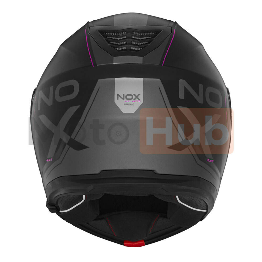 Kaciga nox flip up n968 tomak sa naocarima mat crno roza l