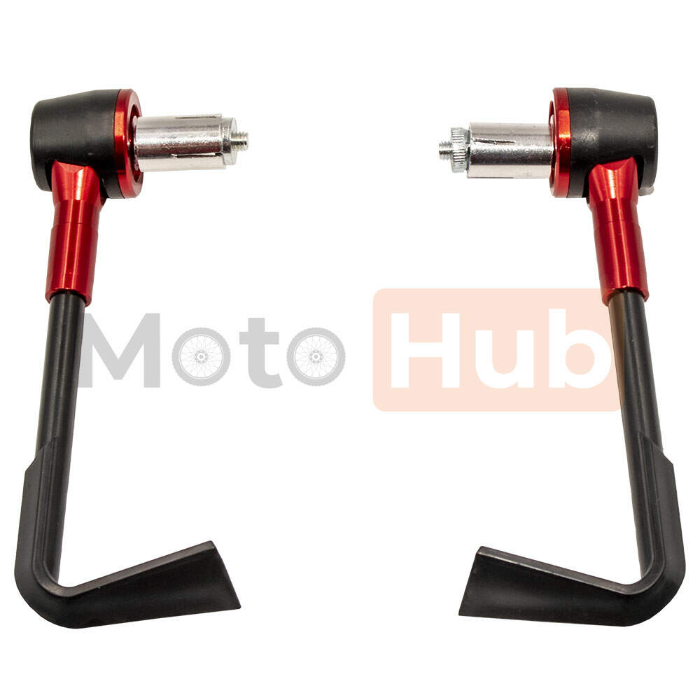 Bar end weights with hand protector black