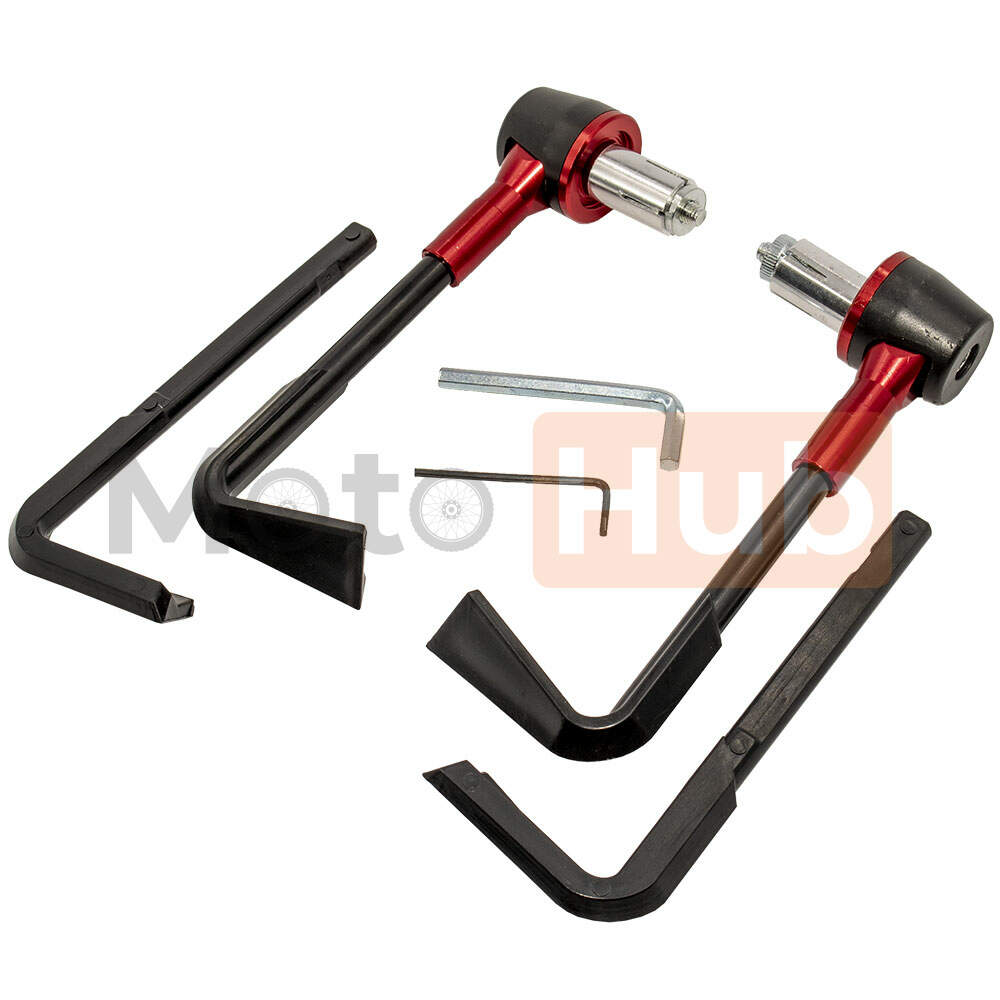 Bar end weights with hand protector black