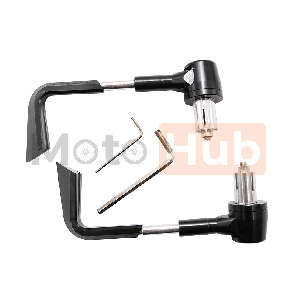 Bar End Weights with hand protector black (adapters  fi 13 i 17mm)