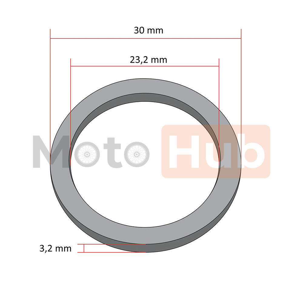 Exhaust gasket gy6 50,125,150cc(23x30x3)4t china