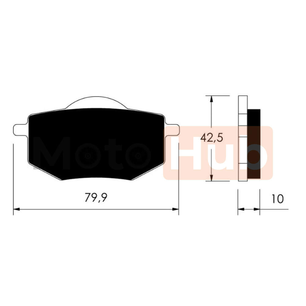 Brake pads Vicma P10789